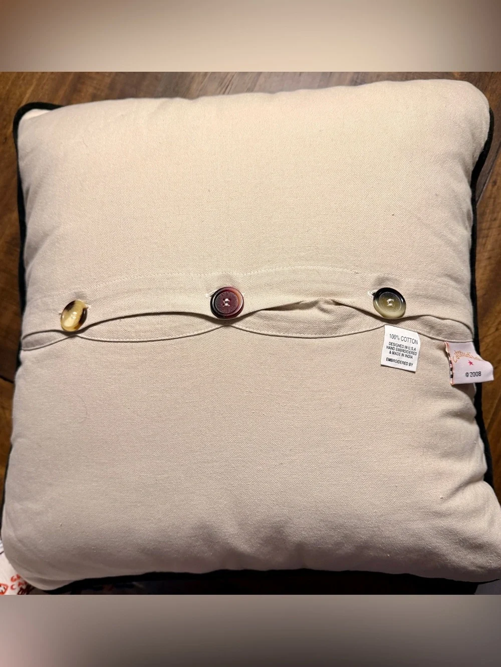 Catstudio Hand Embroidered Atlanta Landmark Accent Pillow — Old School ATL